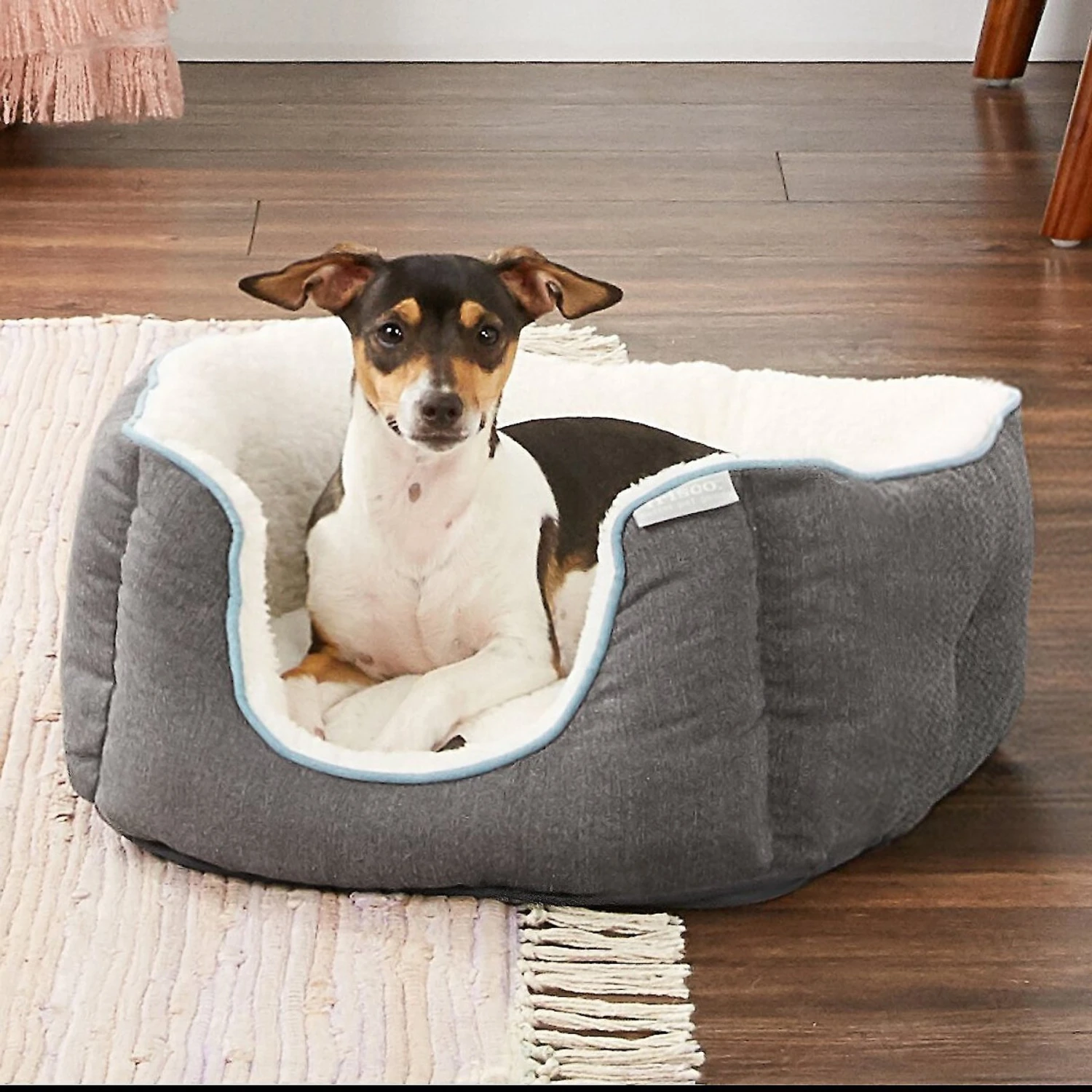 Frisco Square Deep Bolster Dog Bed 1 Frisco Square Deep Bolster Dog Bed