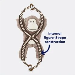 Frisco Monkey Plush With Rope Squeaky Dog Toy 7 Frisco Monkey Plush With Rope Squeaky Dog Toy -Frisco 147067 PT2. AC SS1800 V1678723896