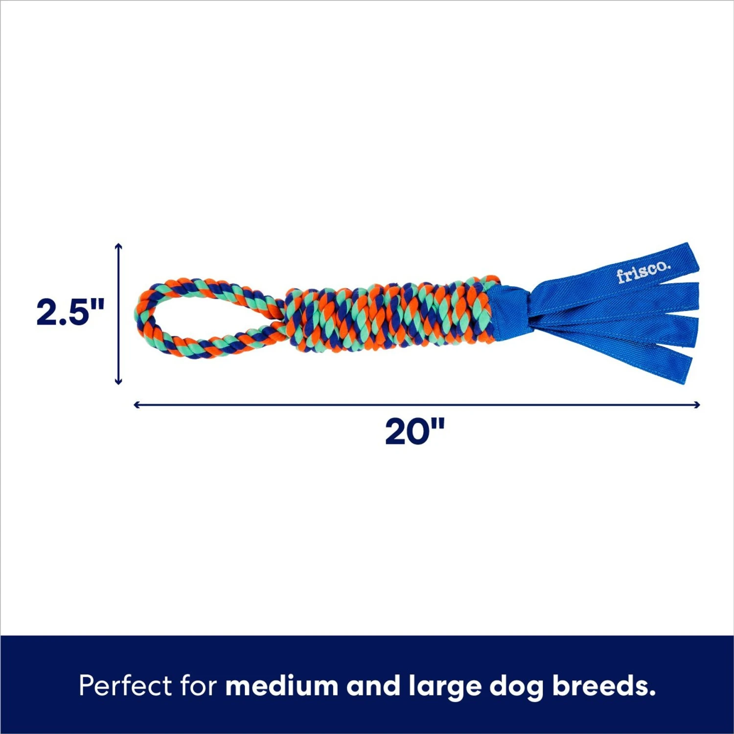 Frisco Rope With Handle & Tassels Dog Toy 2 Frisco Rope With Handle & Tassels Dog Toy - Image 2