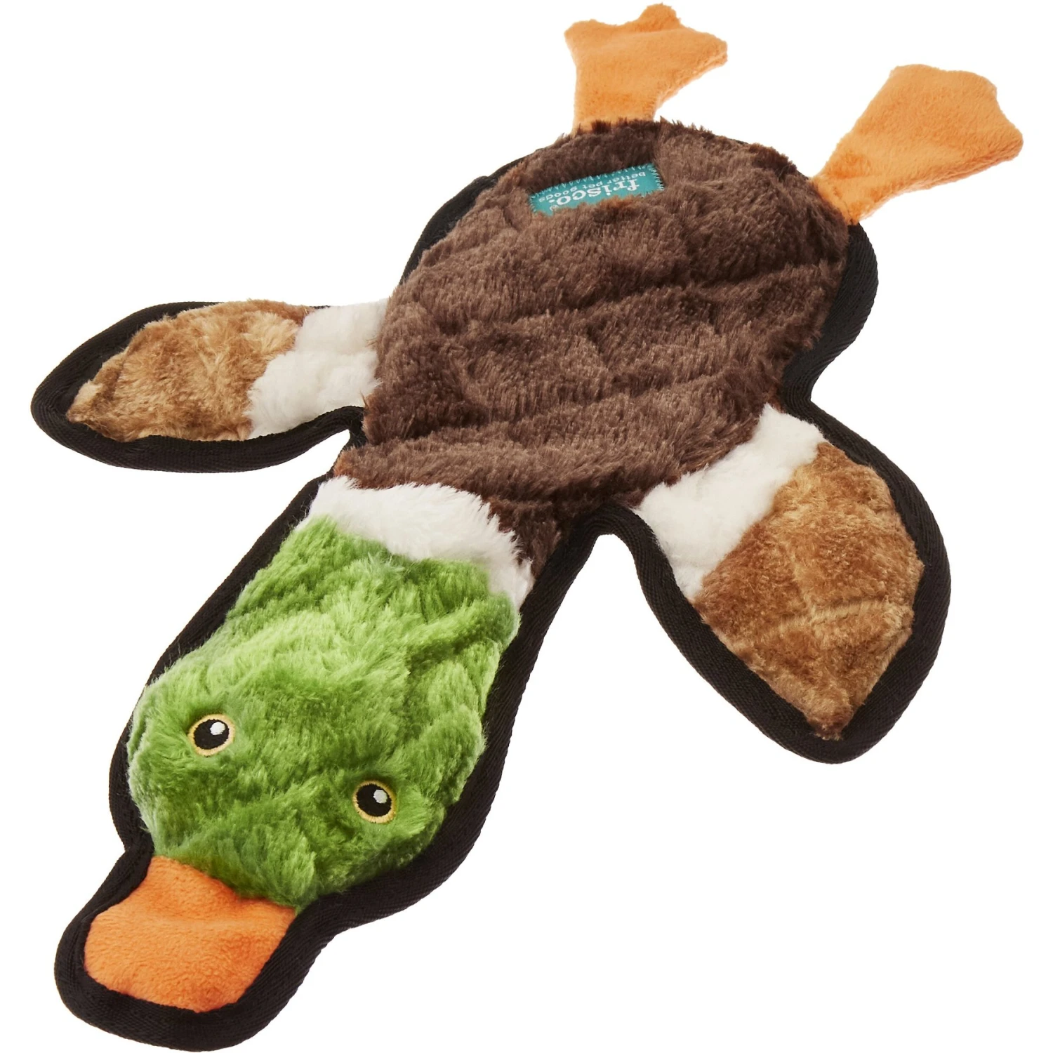 Frisco Mallard Stuffing-Free Flat Plush Squeaky Dog Toy 1 Frisco Mallard Stuffing-Free Flat Plush Squeaky Dog Toy