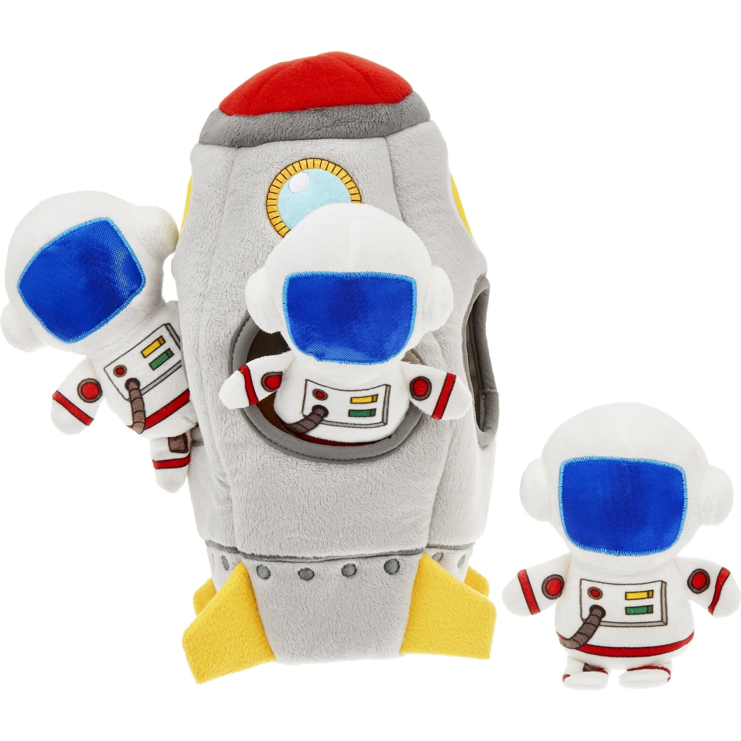 Frisco Rocket Ship Hide & Seek Puzzle Plush Squeaky Dog Toy 1 Frisco Rocket Ship Hide & Seek Puzzle Plush Squeaky Dog Toy