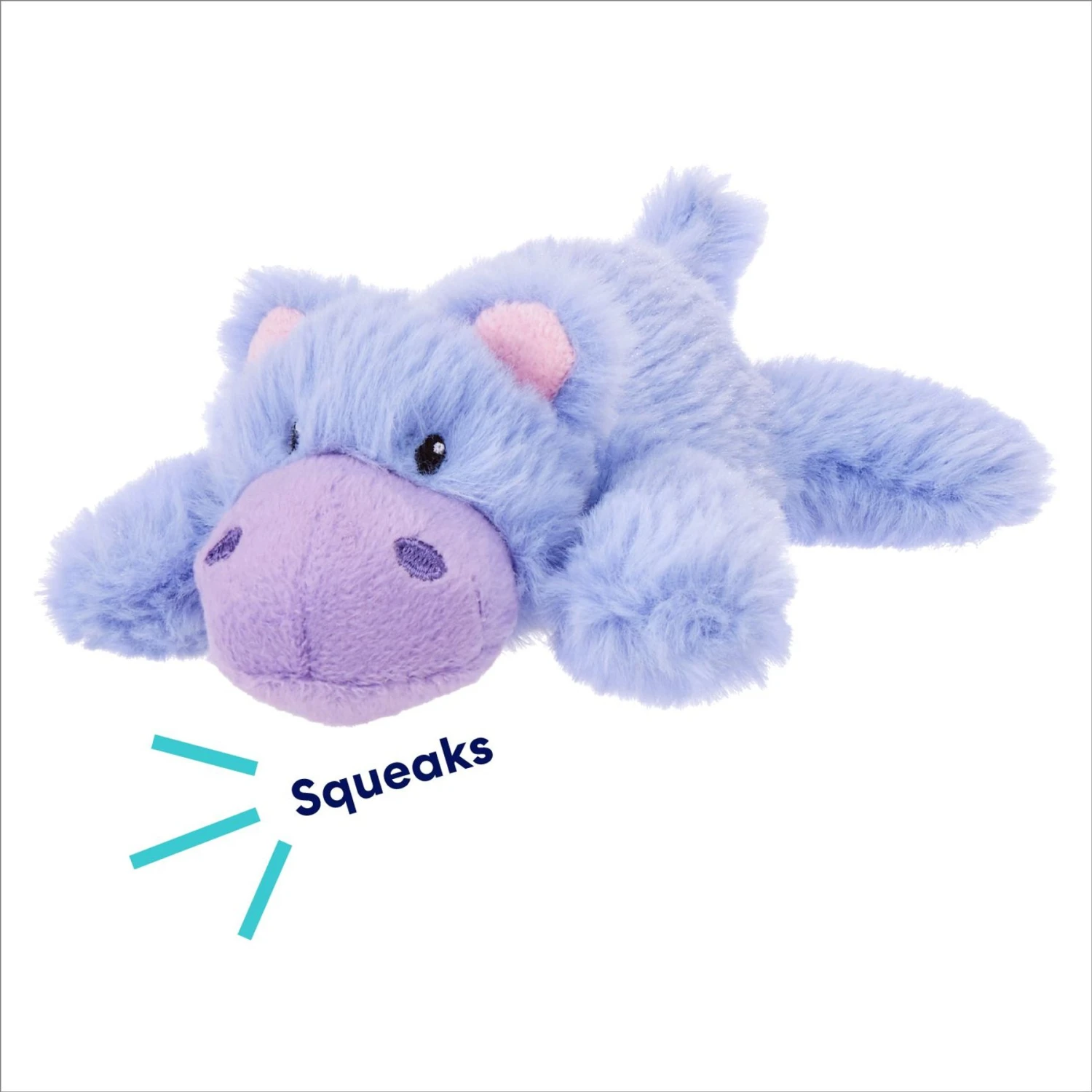 Frisco Hippo Plush Squeaky Dog Toy 3 Frisco Hippo Plush Squeaky Dog Toy - Image 3