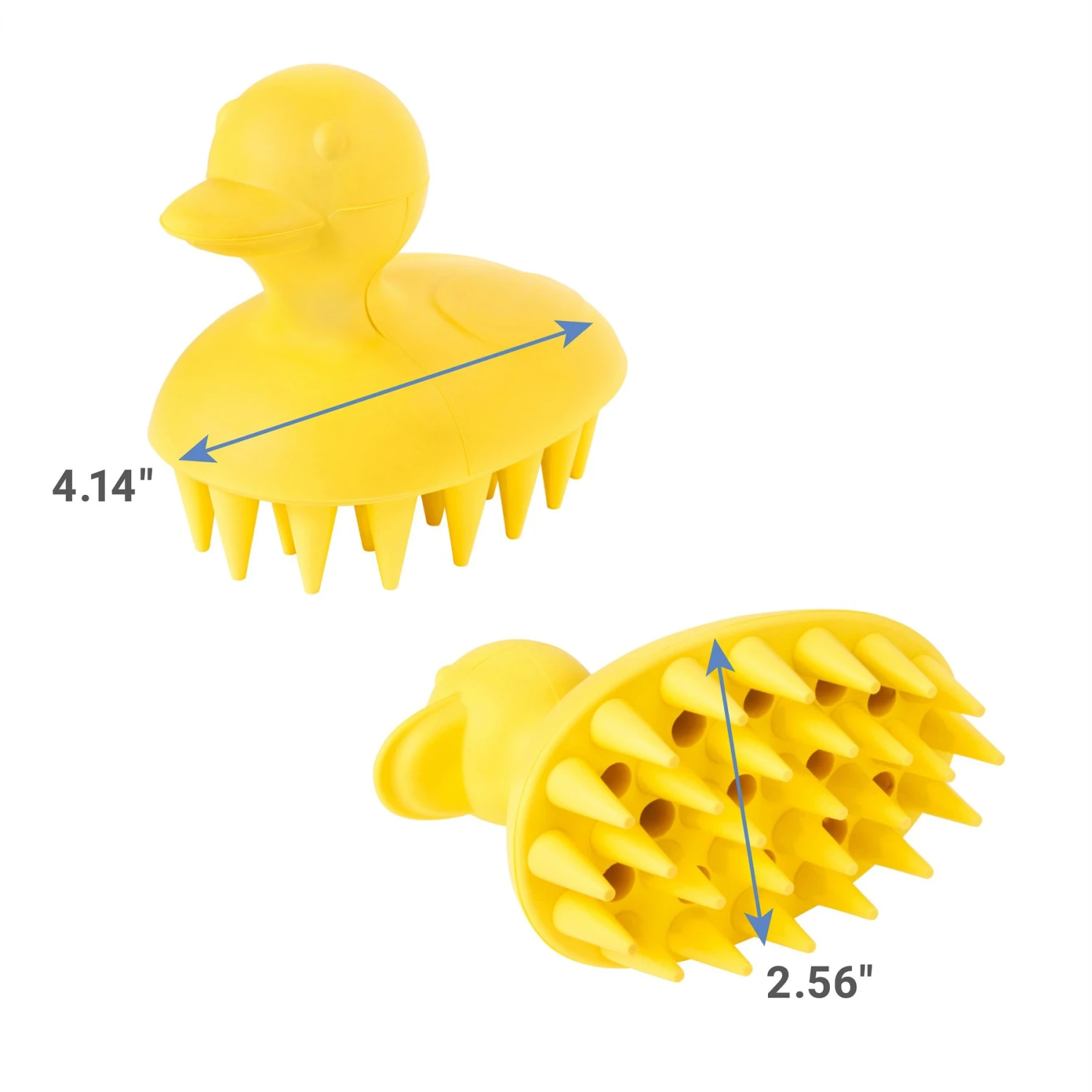 Frisco Rubber Duckie Dog & Cat Curry Brush 2 Frisco Rubber Duckie Dog & Cat Curry Brush - Image 2