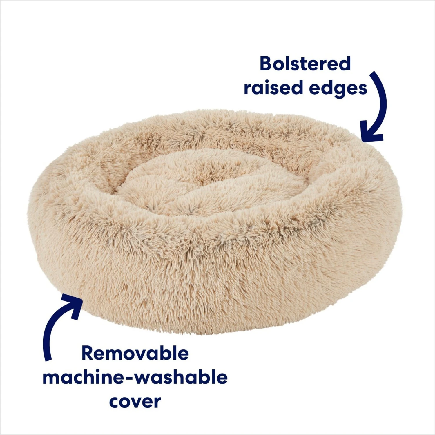 Frisco Eyelash Cat & Dog Bolster Bed 3 Frisco Eyelash Cat & Dog Bolster Bed - Image 3