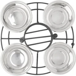Frisco Multi Pet Feeding 4-Bowls Stainless Steel Dog & Cat Bowls, 0.5 Cup 11 Frisco Multi Pet Feeding 4-Bowls Stainless Steel Dog & Cat Bowls, 0.5 Cup -Frisco 213787 PT3. AC SS1800 V1599238894