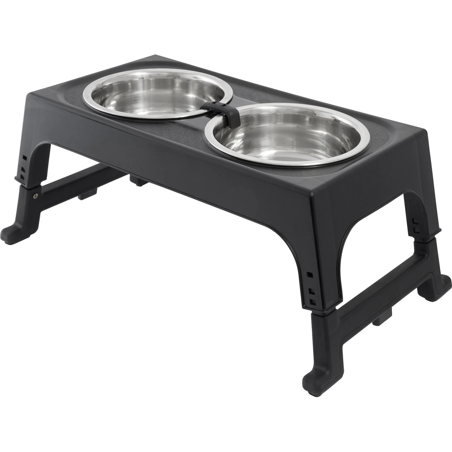 Frisco Stainless Steel Bowls With Adjustable Elevated Holder 1 Frisco Stainless Steel Bowls With Adjustable Elevated Holder