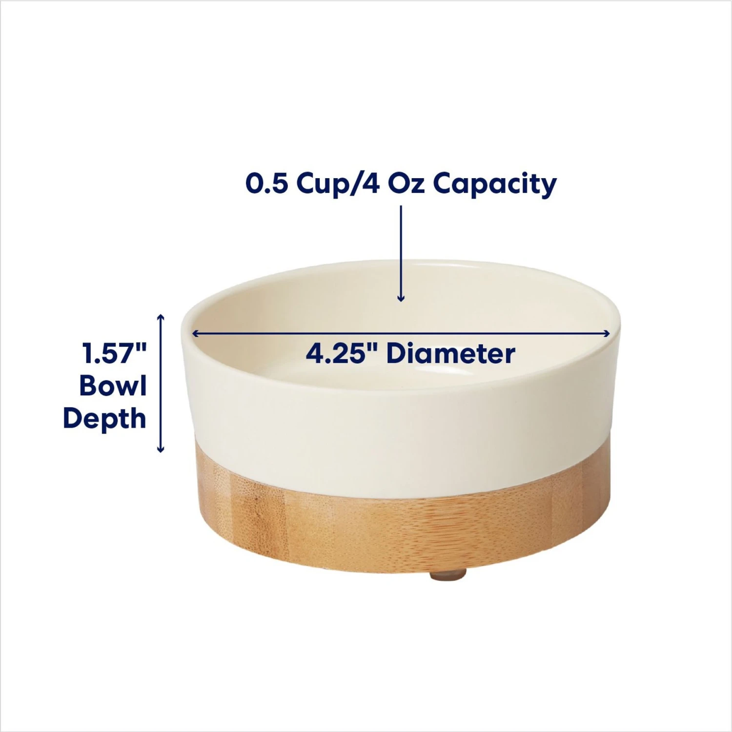 Frisco Melamine Dog & Cat Bowl With Bamboo Base 2 Frisco Melamine Dog & Cat Bowl With Bamboo Base - Image 2