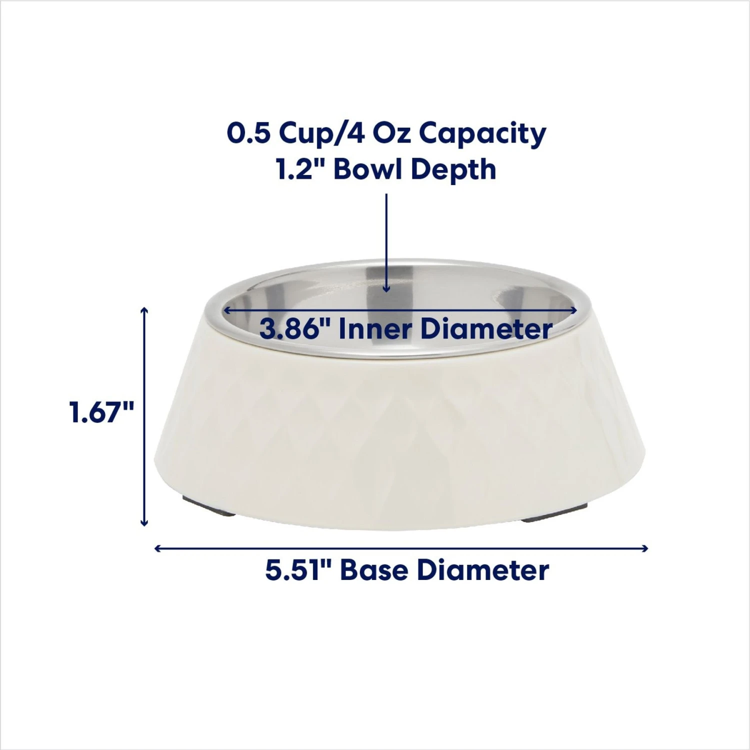 Frisco Hammered Melamine Stainless Steel Dog Bowl 2 Frisco Hammered Melamine Stainless Steel Dog Bowl - Image 2