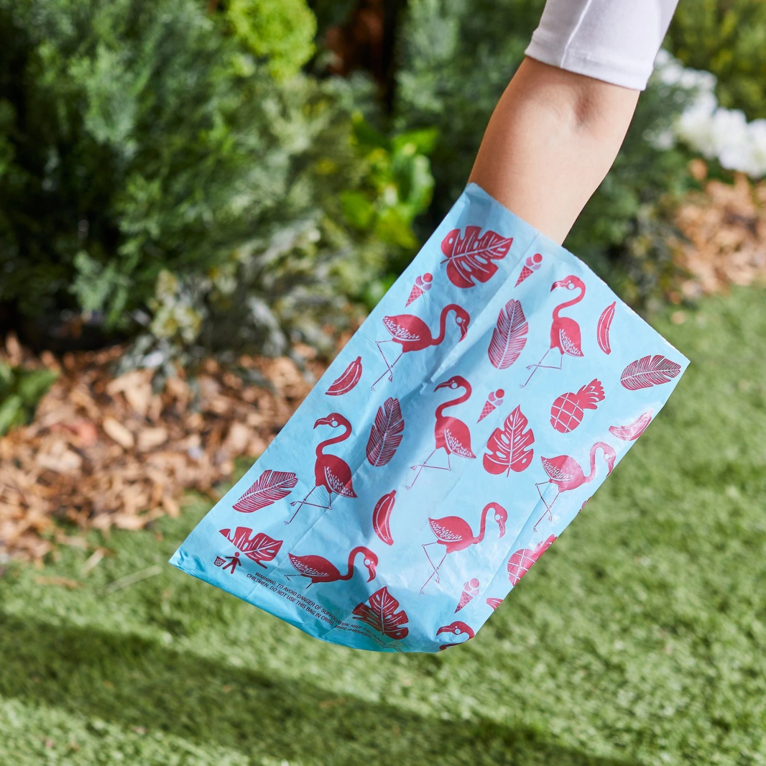Frisco Flamingos And Foliage Print Dog Poop Bags 5 Frisco Flamingos And Foliage Print Dog Poop Bags - Image 5