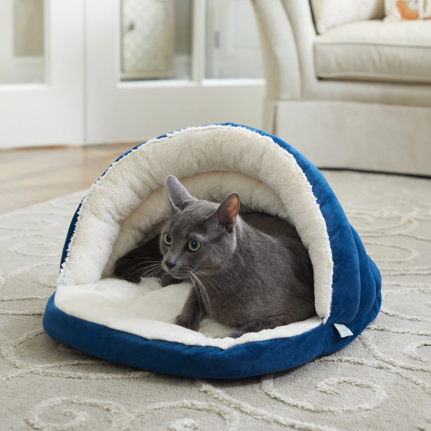 Frisco Slipper Cat & Dog Covered Bed 1 Frisco Slipper Cat & Dog Covered Bed