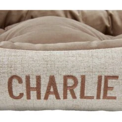 Frisco Rectangular Personalized Bolster Dog Bed W/Removable Cover, Beige, X-Large 11 Frisco Rectangular Personalized Bolster Dog Bed W/Removable Cover, Beige, X-Large -Frisco 252615 PT3. AC SS1800 V1604500013