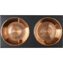 Frisco Copper Stainless Steel Elevated Foldable Double Dog & Cat Bowls 12 Frisco Copper Stainless Steel Elevated Foldable Double Dog & Cat Bowls -Frisco 253060 PT4. AC SS1800 V1616595727