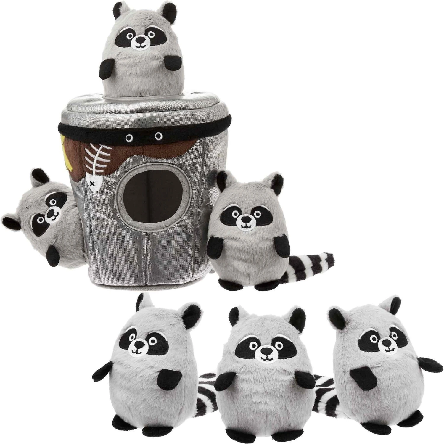 Frisco Trash Can & Raccoons Hide & Seek Puzzle Plush Squeaky Dog Toy & Frisco Trash Can & Raccoons Hide & Seek Puzzle Plush Squeaky Dog Toy Refills 1 Frisco Trash Can & Raccoons Hide & Seek Puzzle Plush Squeaky Dog Toy & Frisco Trash Can & Raccoons Hide & Seek Puzzle Plush Squeaky Dog Toy Refills
