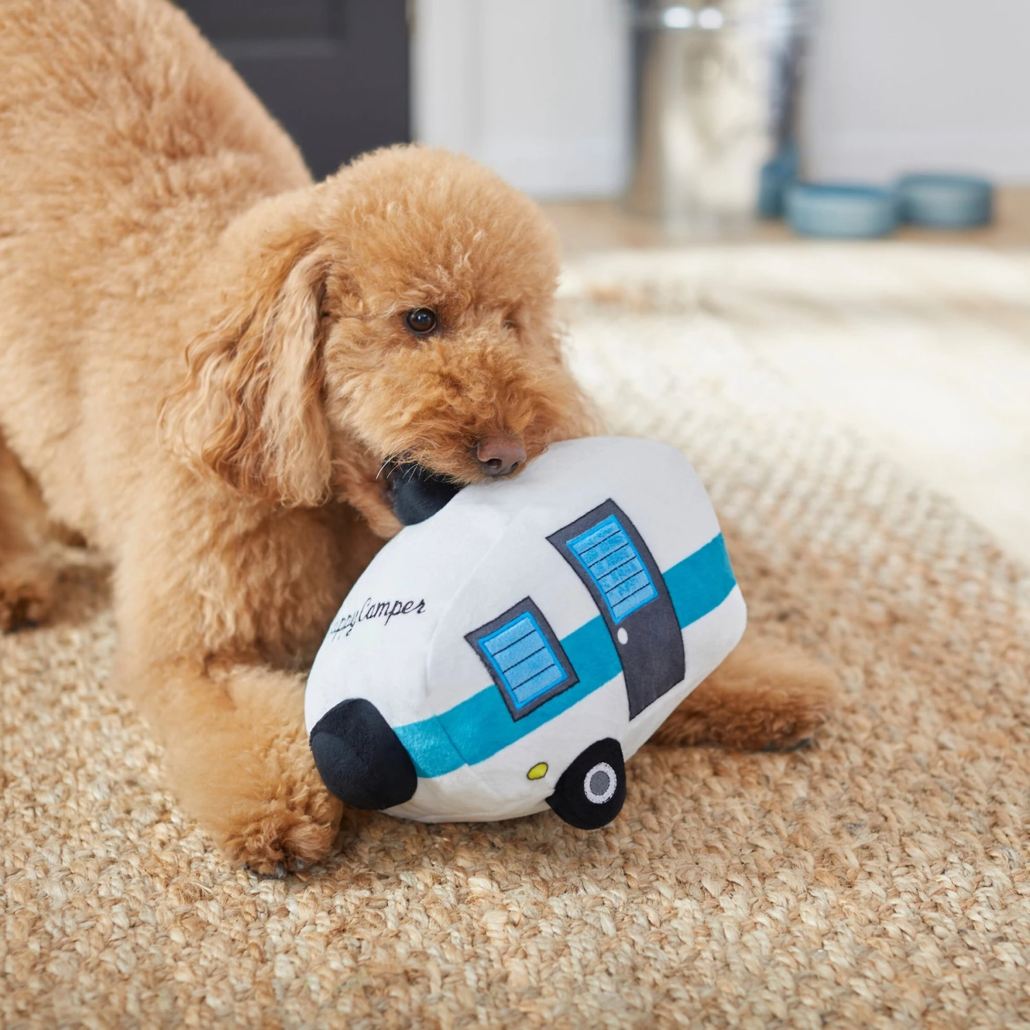 Frisco Road Trip Happy Camper Plush Squeaky Dog Toy 4 Frisco Road Trip Happy Camper Plush Squeaky Dog Toy - Image 4