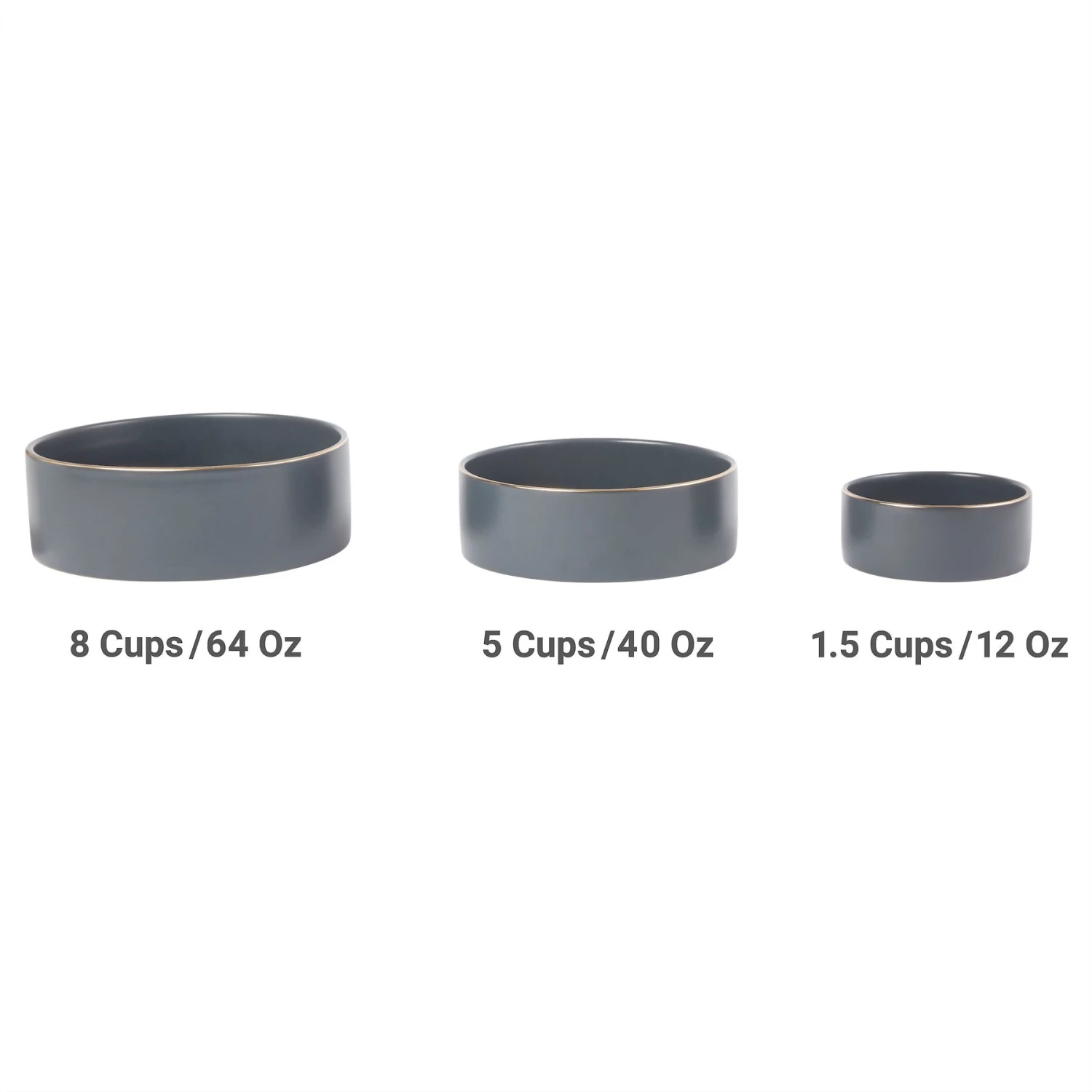 Frisco Modern Gold Rim Ceramic Dog & Cat Bowl 5 Frisco Modern Gold Rim Ceramic Dog & Cat Bowl - Image 5