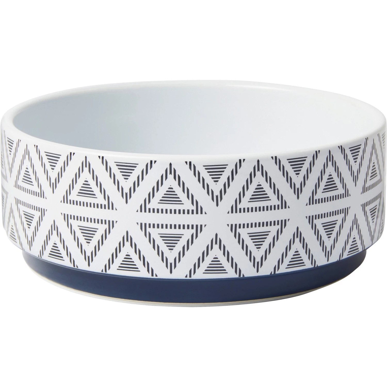 Frisco Geometric Triangles Non-skid Ceramic Dog & Cat Bowl 1 Frisco Geometric Triangles Non-skid Ceramic Dog & Cat Bowl