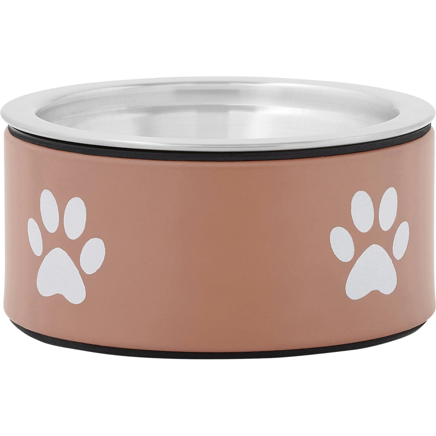 Frisco Paw Print Non-Skid Stainless Steel Dog & Cat Bowl 1 Frisco Paw Print Non-Skid Stainless Steel Dog & Cat Bowl