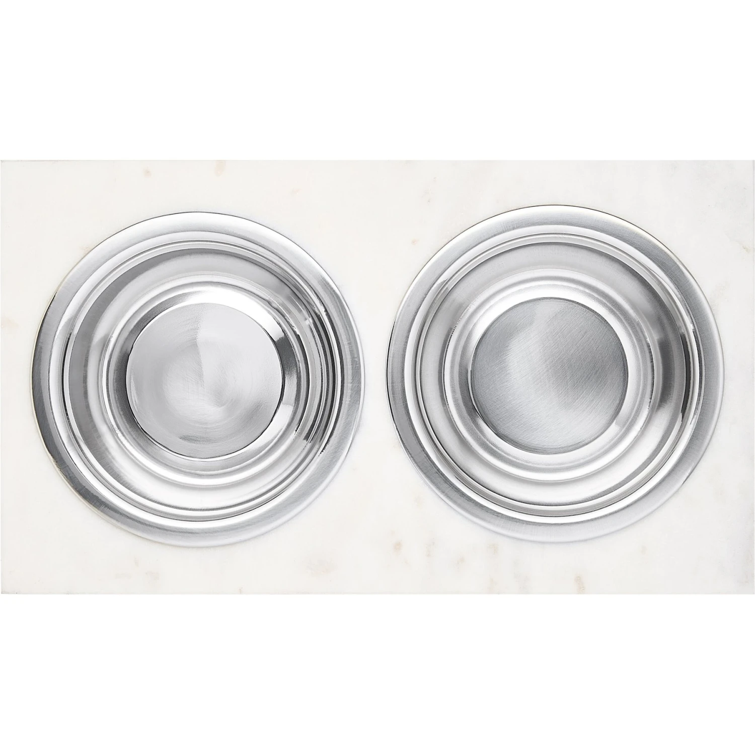 Frisco Marble Elevated Stainless Steel Double Diner Dog & Cat Bowls 5 Frisco Marble Elevated Stainless Steel Double Diner Dog & Cat Bowls - Image 5