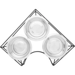 Frisco Multi Pet Feeding Corner 3-Bowls Stainless Steel Dog & Cat Bowl 9 Frisco Multi Pet Feeding Corner 3-Bowls Stainless Steel Dog & Cat Bowl -Frisco 277561 PT4. AC SS1800 V1627935444