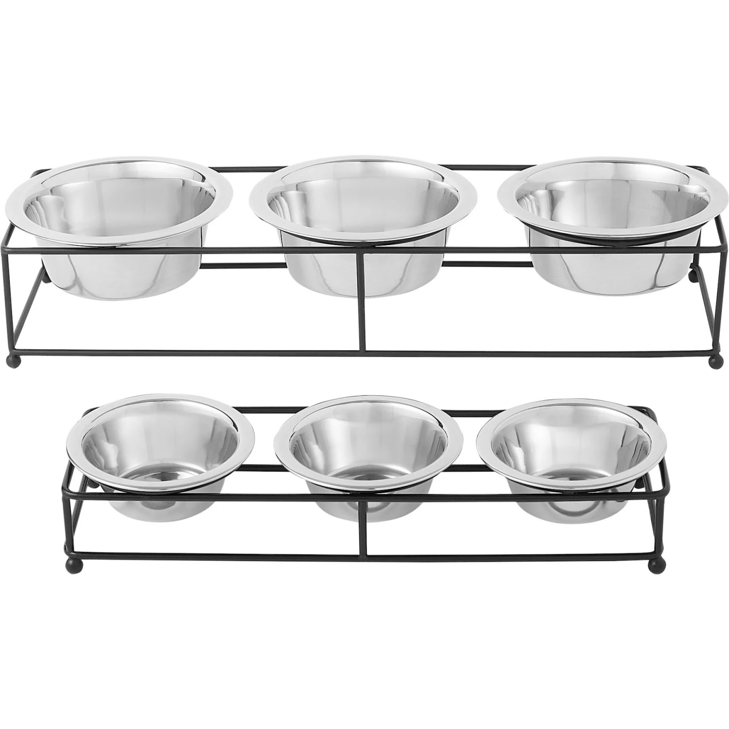 Frisco Multi Pet Feeding 3-Bowls Straight Stainless Steel Dog & Cat Bowl 5 Frisco Multi Pet Feeding 3-Bowls Straight Stainless Steel Dog & Cat Bowl - Image 5