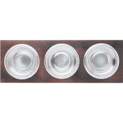 Frisco Multi Pet Feeding 3-Bowls Wood Stainless Steel Dog & Cat Bowl, Dark Wooden 9 Frisco Multi Pet Feeding 3-Bowls Wood Stainless Steel Dog & Cat Bowl, Dark Wooden -Frisco 277571 PT4. AC SS1800 V1627935311