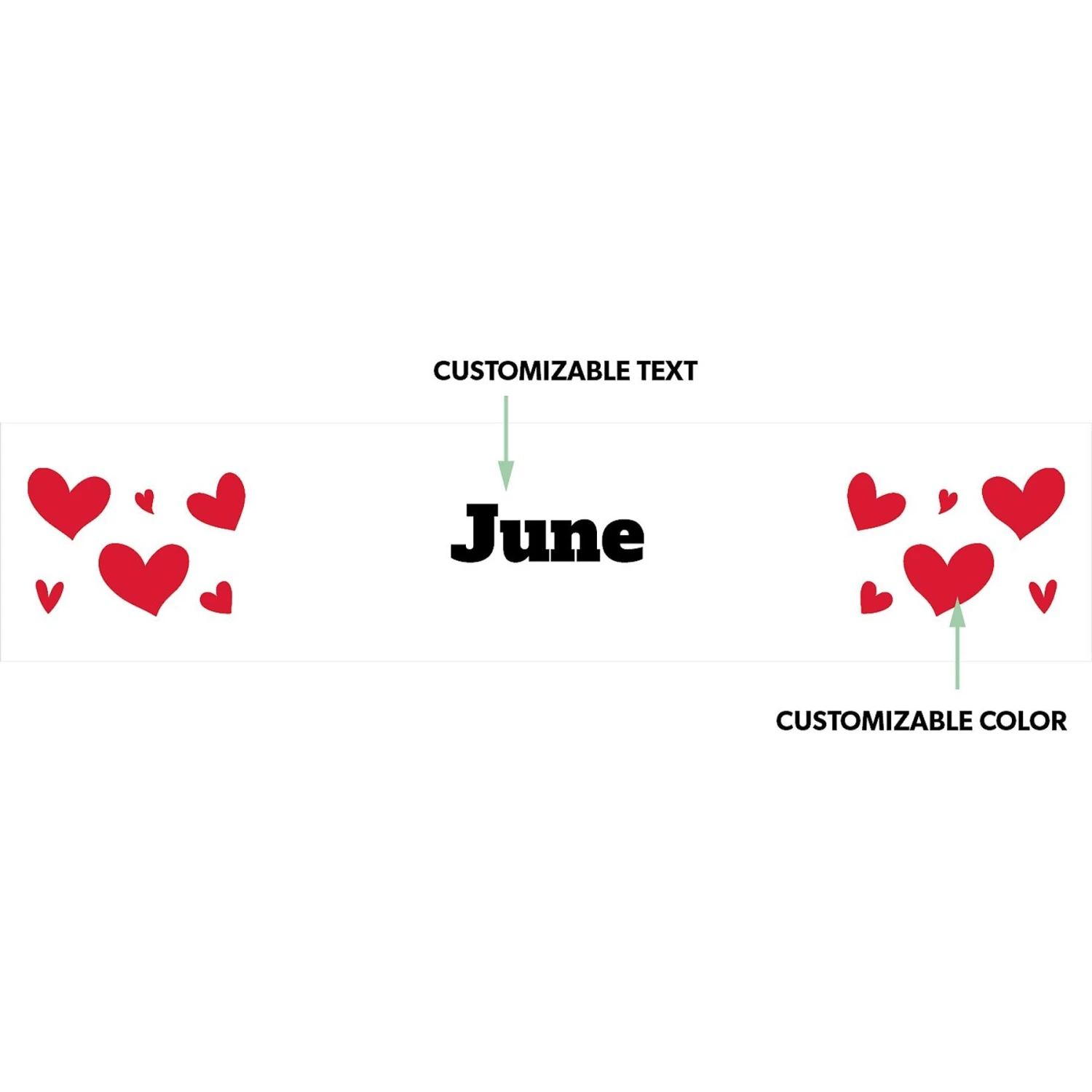 Frisco Hearts Ceramic Personalized Dog Bowl 2 Frisco Hearts Ceramic Personalized Dog Bowl - Image 2