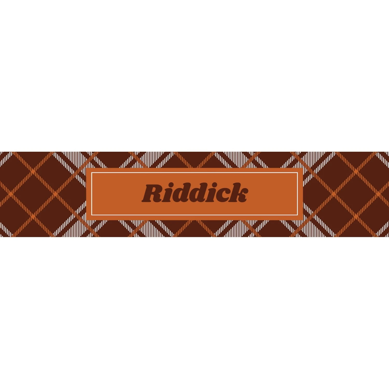 Frisco Personalized Plaid Ceramic Dog Bowl 3 Frisco Personalized Plaid Ceramic Dog Bowl - Image 3