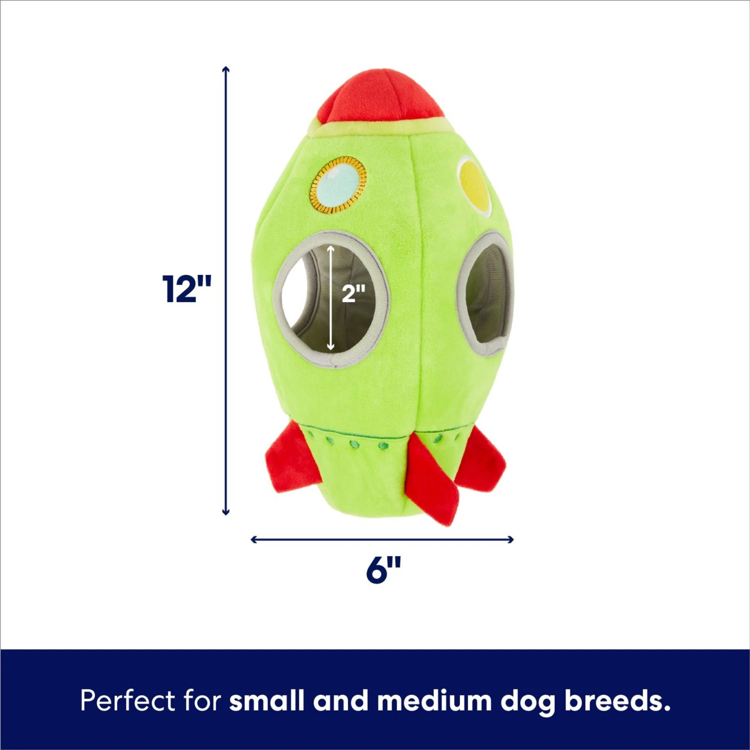 Frisco Holiday Rocket Ship Hide & Seek Puzzle Plush Squeaky Dog Toy 2 Frisco Holiday Rocket Ship Hide & Seek Puzzle Plush Squeaky Dog Toy - Image 2