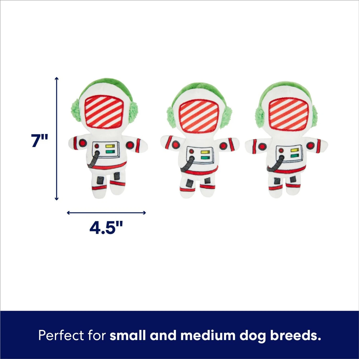 Frisco Holiday Rocket Ship Hide & Seek Puzzle Plush Squeaky Dog Toy 3 Frisco Holiday Rocket Ship Hide & Seek Puzzle Plush Squeaky Dog Toy - Image 3