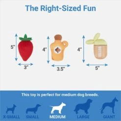 Frisco Brunch Pancake Hide & Seek Puzzle Plush Squeaky Dog Toy -Frisco 297266 PT2. AC SS1800 V1643916712