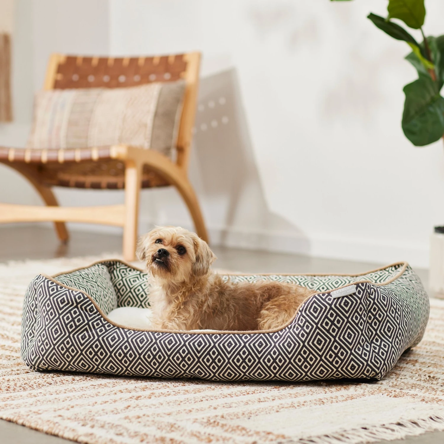 Frisco Boho Cuddler Dog & Cat Bed 1 Frisco Boho Cuddler Dog & Cat Bed