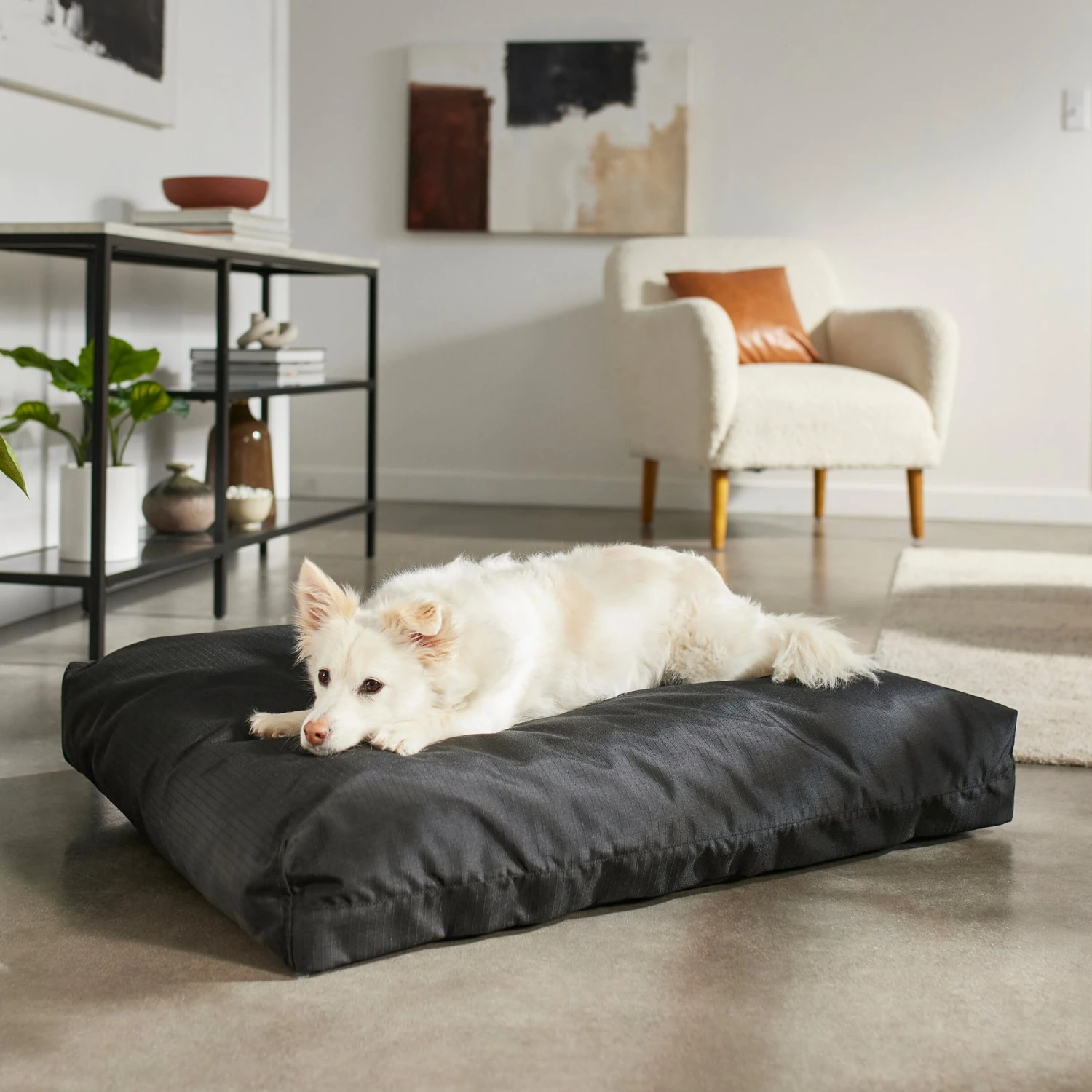 Frisco Durable Faux Gusset Dog & Cat Bed 1 Frisco Durable Faux Gusset Dog & Cat Bed
