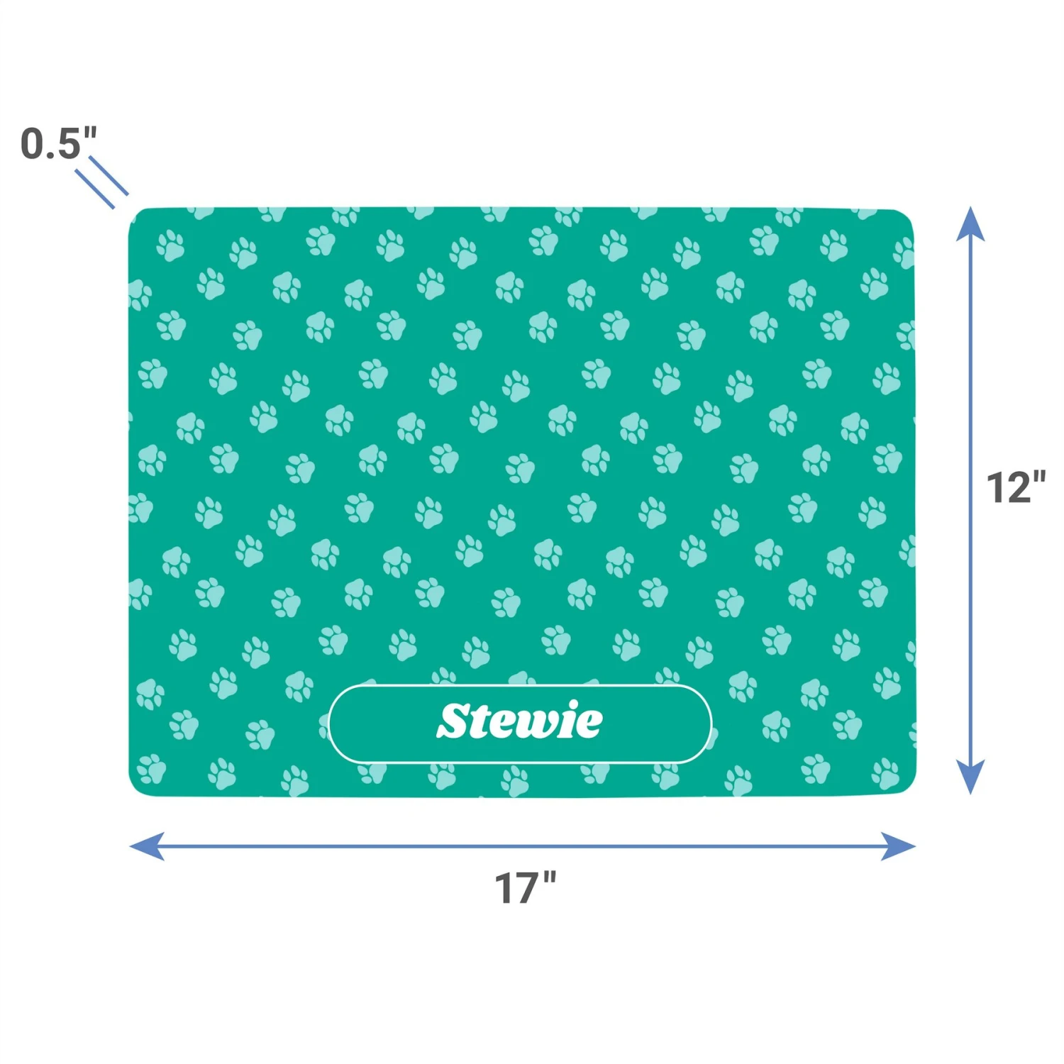 Frisco General Pet Personalized Dog & Cat Placemat 4 Frisco General Pet Personalized Dog & Cat Placemat - Image 4