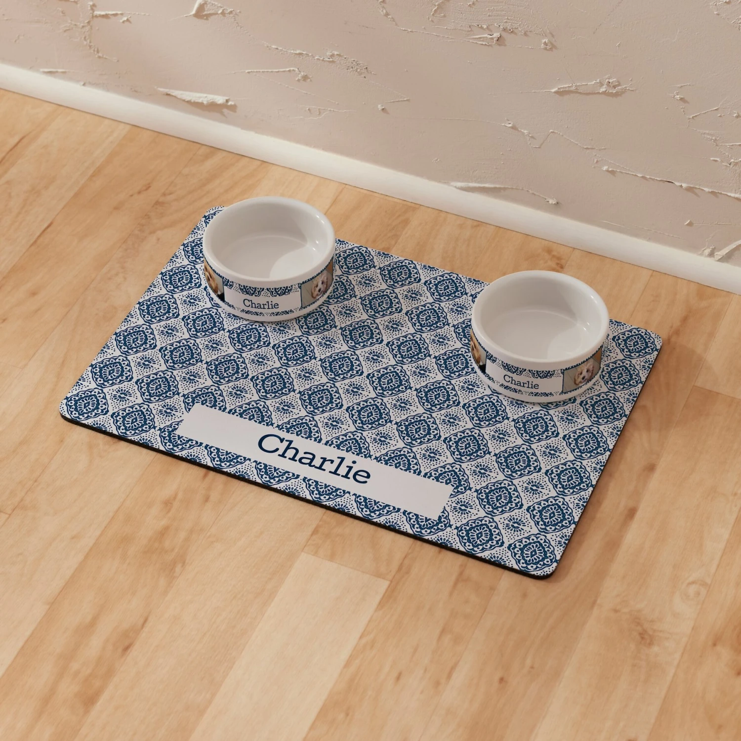Frisco Boho Damask Personalized Dog & Cat Placemat 5 Frisco Boho Damask Personalized Dog & Cat Placemat - Image 5