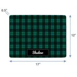 Frisco Plaid Personalized Dog & Cat Placemat -Frisco 299564 PT3. AC SS1800 V1636120294