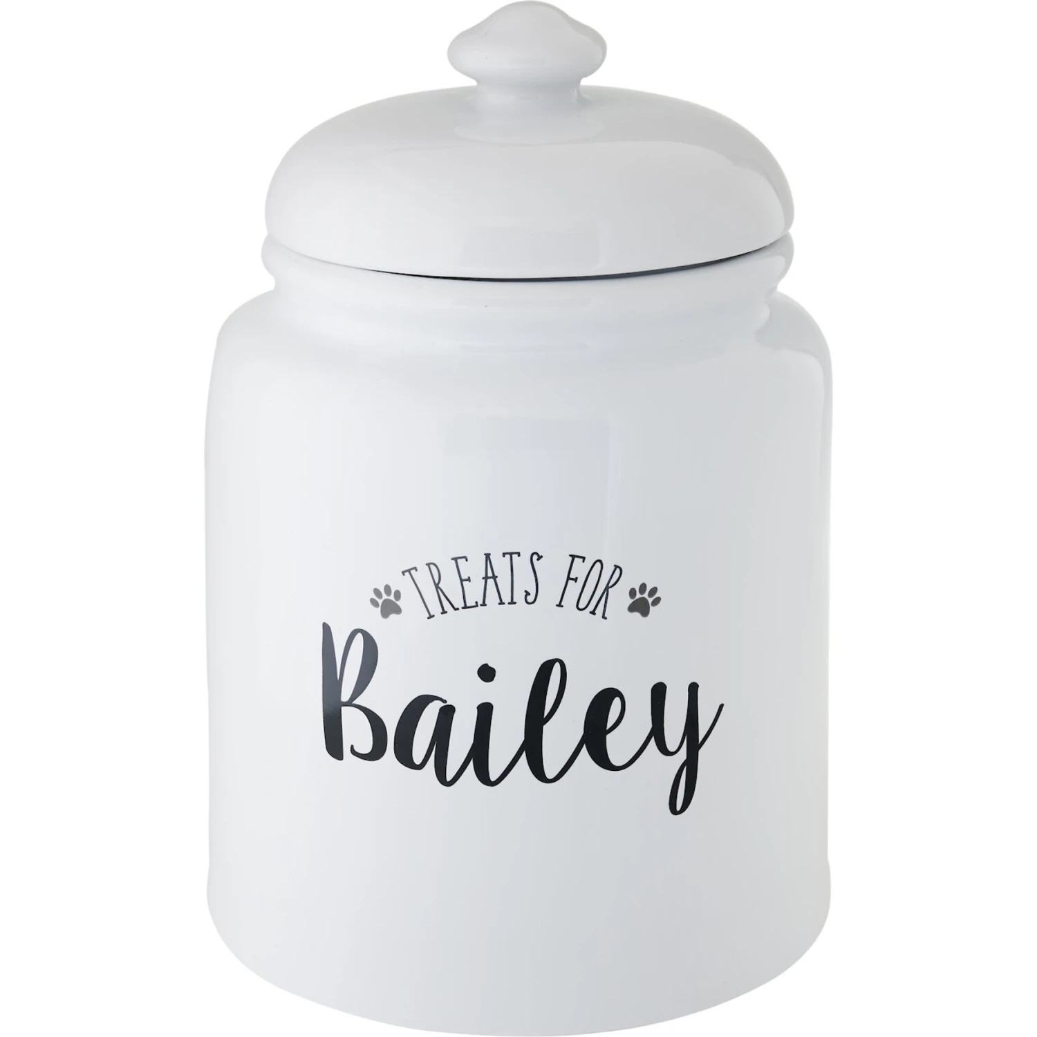 Frisco Ceramic "Treats For" Personalized Treat Jar, 13 Cup, 104oz 1 Frisco Ceramic "Treats For" Personalized Treat Jar, 13 Cup, 104oz