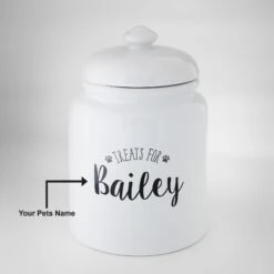 Frisco Ceramic "Treats For" Personalized Treat Jar, 13 Cup, 104oz 11 Frisco Ceramic "Treats For" Personalized Treat Jar, 13 Cup, 104oz -Frisco 301185 PT5. AC SS1800 V1630738303