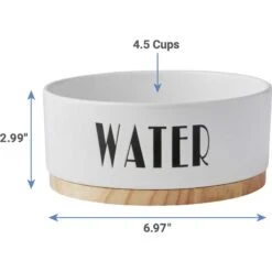 Frisco Ceramic Water Dog & Cat Bowl With Wood Base & Frisco Ceramic Food Dog & Cat Bowl With Wood Base 10 Frisco Ceramic Water Dog & Cat Bowl With Wood Base & Frisco Ceramic Food Dog & Cat Bowl With Wood Base -Frisco 302424 PT2. AC SS1800 V1623079647