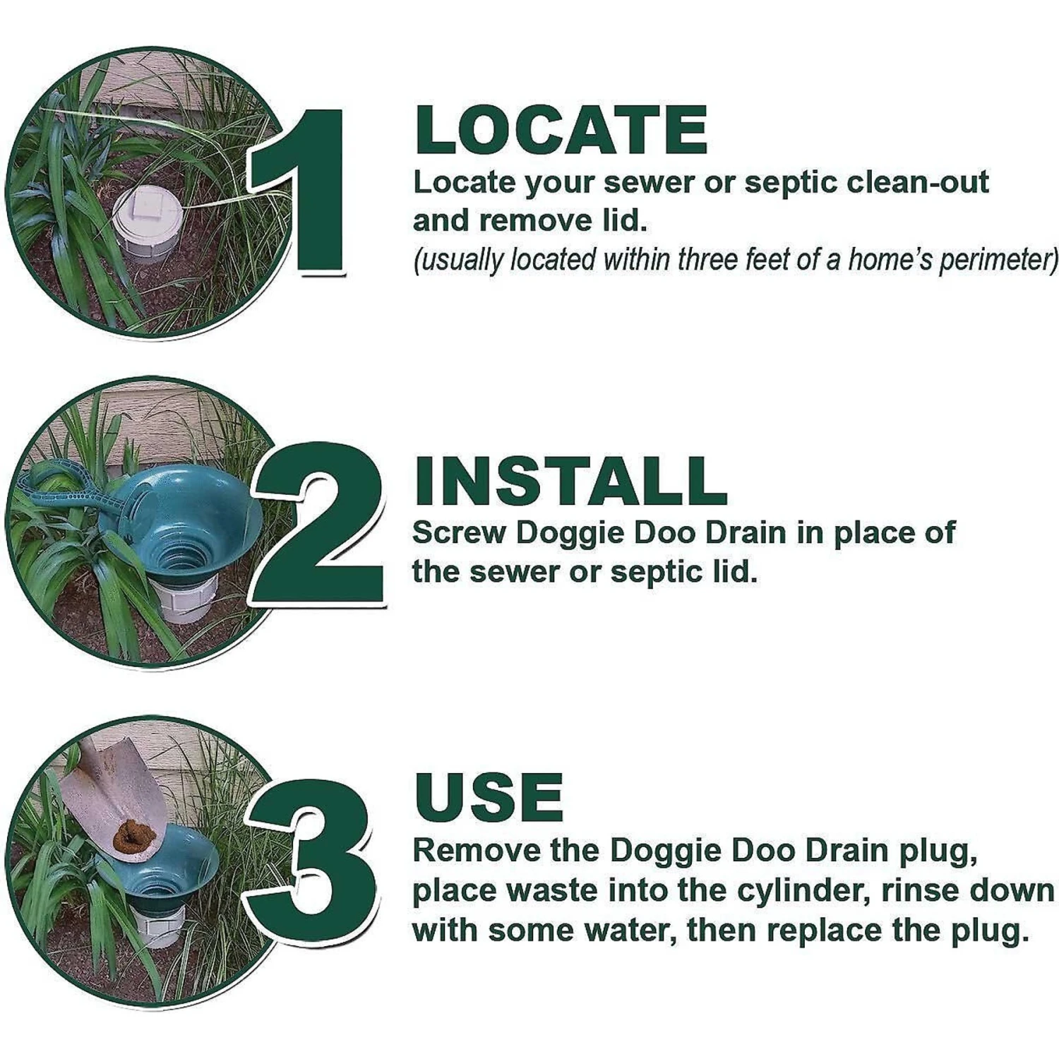 Doggie Doo Drain Pet Waste Removal & Frisco Spring Action Foldable Dog Pooper Scooper 5 Doggie Doo Drain Pet Waste Removal & Frisco Spring Action Foldable Dog Pooper Scooper - Image 5