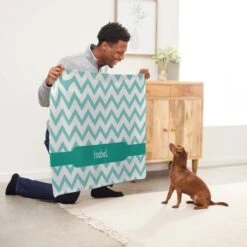 Frisco Personalized Subtle Chevron Sherpa Cat & Dog Blanket, 30" X 40" 11 Frisco Personalized Subtle Chevron Sherpa Cat & Dog Blanket, 30" X 40" -Frisco 303836 PT5. AC SS1800 V1637610162