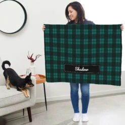 Frisco Personalized Plaid Soft Fleece Cat & Dog Blanket, 30" X 40" 11 Frisco Personalized Plaid Soft Fleece Cat & Dog Blanket, 30" X 40" -Frisco 303999 PT5. AC SS1800 V1637610115