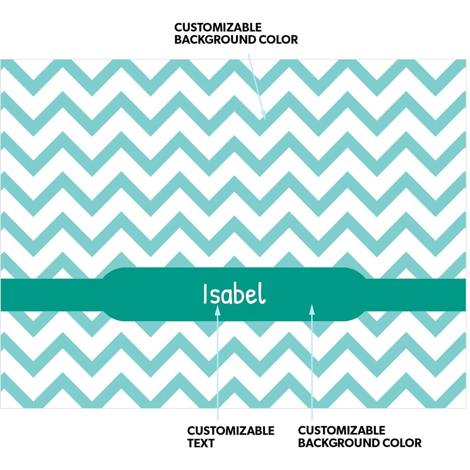 Frisco Personalized Subtle Chevron Soft Fleece Cat & Dog Blanket, 30" X 40" 4 Frisco Personalized Subtle Chevron Soft Fleece Cat & Dog Blanket, 30" X 40" - Image 4