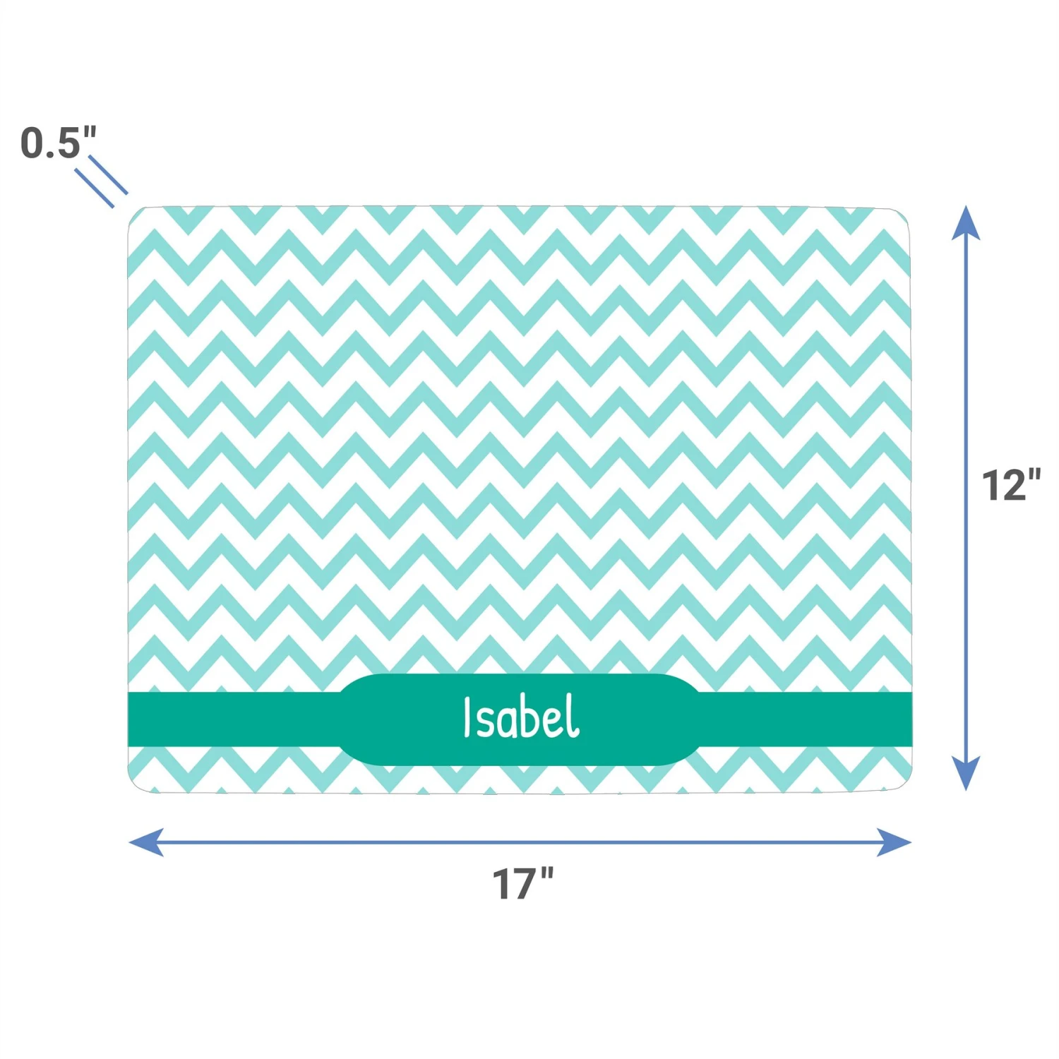 Frisco Personalized Chevron Dog & Cat Placemat 4 Frisco Personalized Chevron Dog & Cat Placemat - Image 4