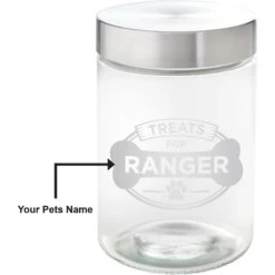 Frisco "Doggie Treats" Glass Personalized Treat Jar With Lid, 5 Cup, 40oz 7 Frisco "Doggie Treats" Glass Personalized Treat Jar With Lid, 5 Cup, 40oz -Frisco 309520 PT2. AC SS1800 V1645206103