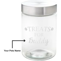 Frisco Paw Print Glass Personalized Treat Jar With Lid, 5 Cup, 40oz 7 Frisco Paw Print Glass Personalized Treat Jar With Lid, 5 Cup, 40oz -Frisco 309522 PT2. AC SS1800 V1645206122