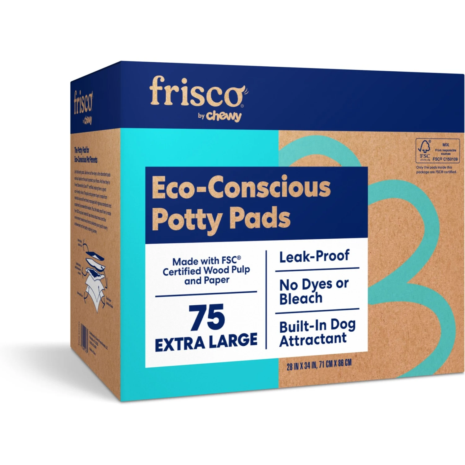 Frisco Extra Large Eco-Conscious Dog Training & Potty Pads 1 Frisco Extra Large Eco-Conscious Dog Training & Potty Pads