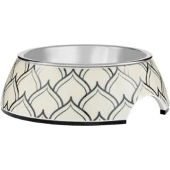 Frisco Moroccan Design Stainless Steel Dog & Cat Bowl