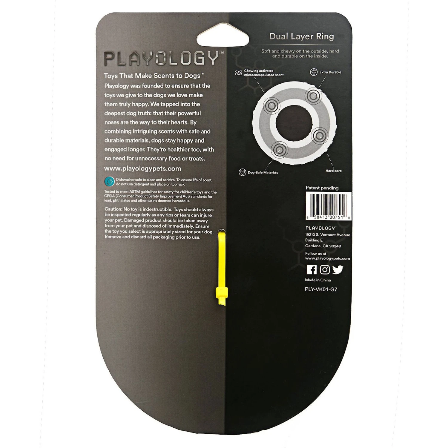 Frisco Cow Plush Squeaky Dog Toy & Playology Scented Dual Layer Ring Dog Toy 6 Frisco Cow Plush Squeaky Dog Toy & Playology Scented Dual Layer Ring Dog Toy - Image 6