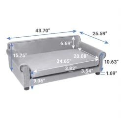 Frisco Sofa Pet Bed With Removable Cover & Frisco Eyelash Cat & Dog Blanket 11 Frisco Sofa Pet Bed With Removable Cover & Frisco Eyelash Cat & Dog Blanket -Frisco 319504 PT2. AC SS1800 V1630626372