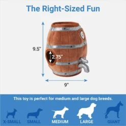 Frisco Beer & Keg Plush Squeaky Dog Toy, 4 Count 6 Frisco Beer & Keg Plush Squeaky Dog Toy, 4 Count -Frisco 327047 PT2. AC SS1800 V1648563981